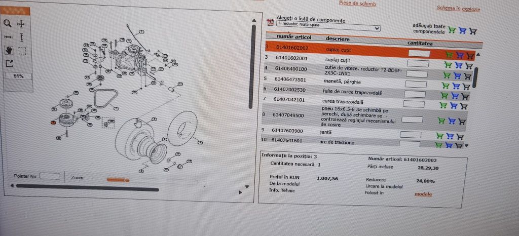 Cuplaj cuțit Stihl Rt/Mr. Nou