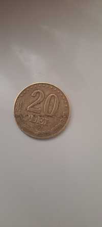 Monedă 20 lei anul 1993