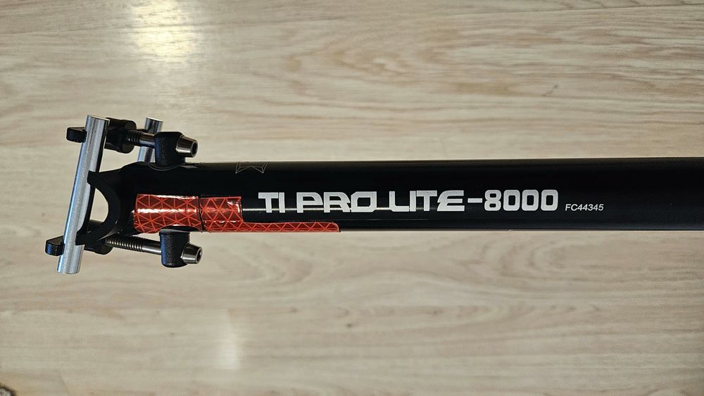 Tijă șa KCNC Ti Pro Lite 8000 - 27,2mm/350mm