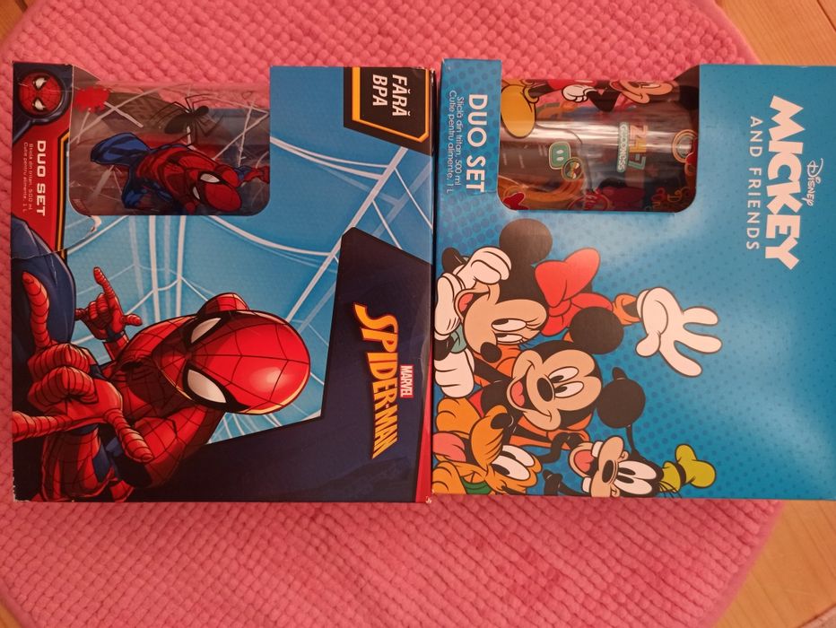 Set pentru pachețel ,școală sau grădinița,fete și baieti