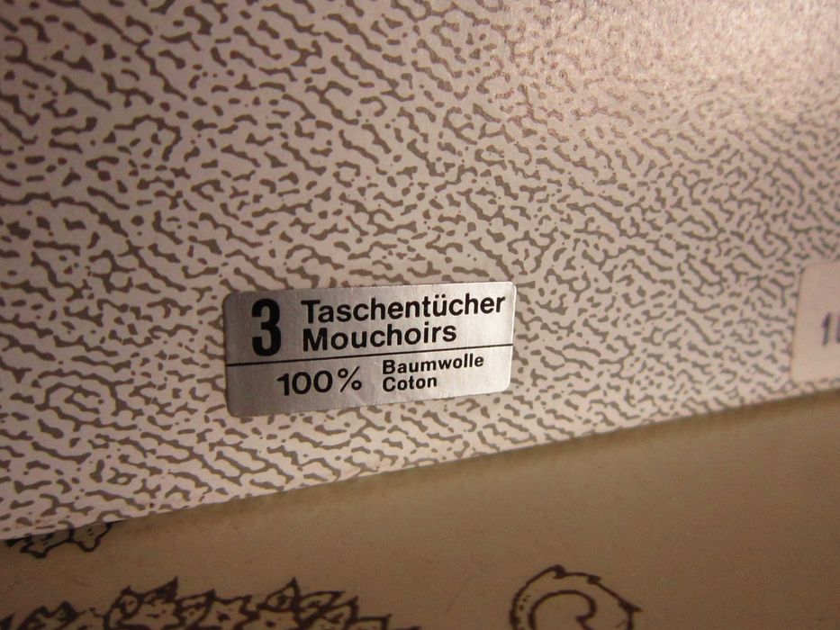 cadou rar Set vintage batiste bumbac brodate handmade Germany 1980