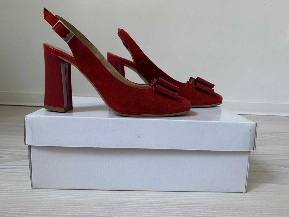 Vand pantofi eleganti, dama, rosii, marimea 35