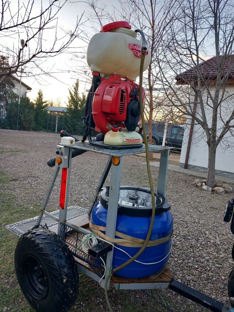 Dispozitiv tractat(ATV,Motocultor etc.)pt.atomizor