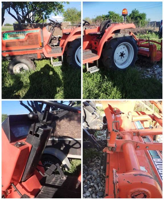 Tractor-tractoras Japonez HINOMOTO N209 ,4X4 , plug + FREZA !