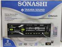 Авто радио MP3 плеър SONASHI Bluetooth Чете от USB SD или MMC карта