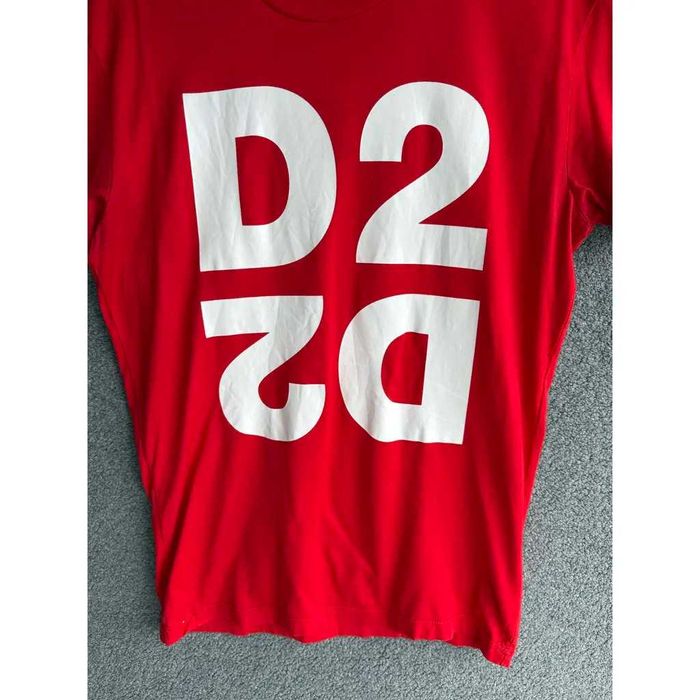 Тениска Dsquared2 | dsqured тениска | червена мъжка | къс ръкав