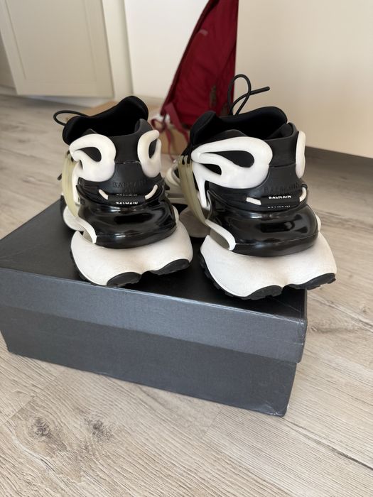 Resail! Sneakers BALMAIN, Unicorn Low Top, Black White