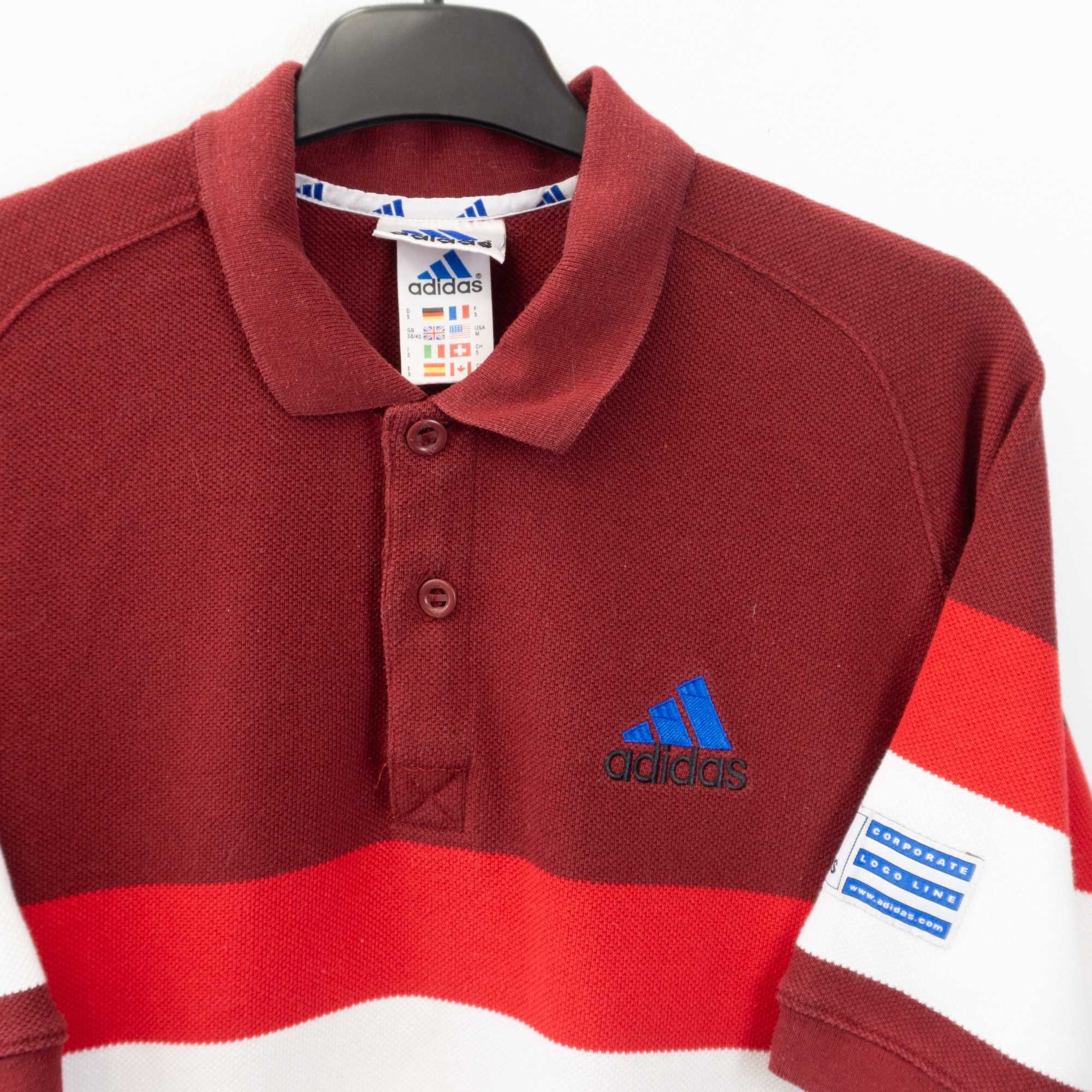 Adidas Vintage 90's Polo Shirt - винтидж тениска от 90-те - M