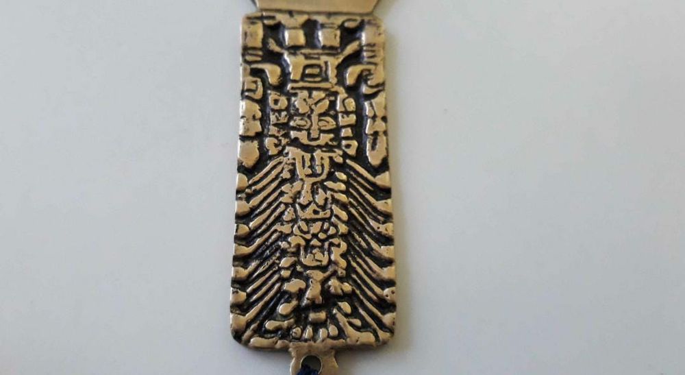 Desfacator sticle bronz, Egipt , deschizator alama