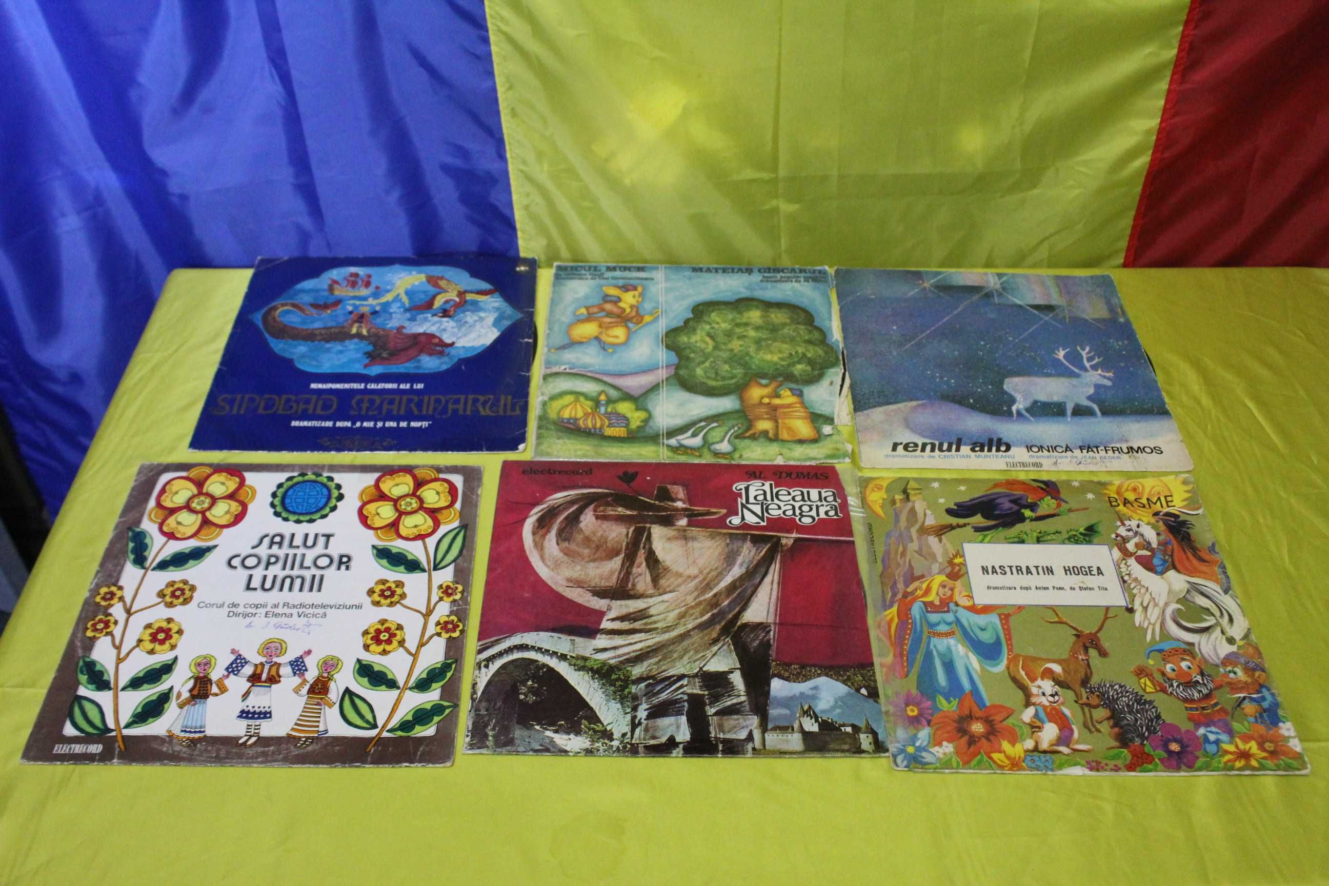 Placi vechi de vinil -(Romania) cu povesti pentru copii