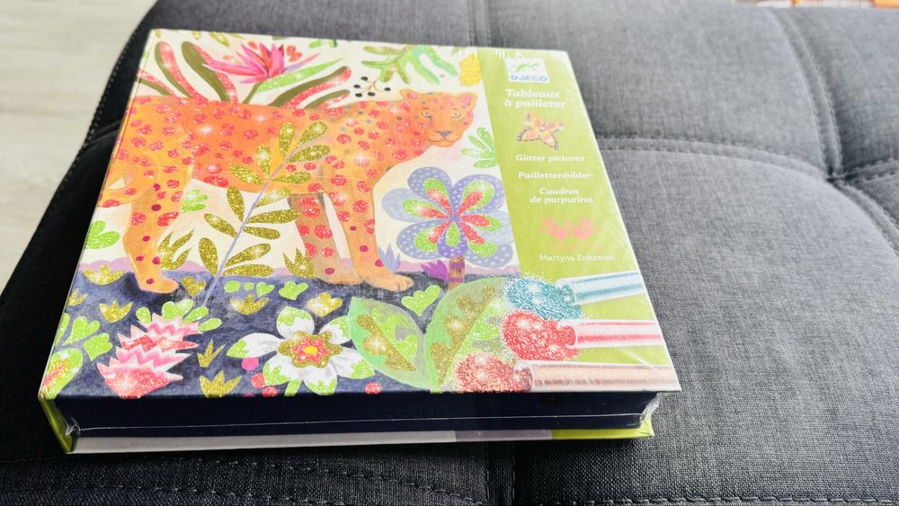 Детска игра - комплект рисуване с брокат