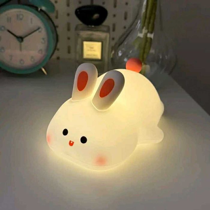 Нощна лед лампа заек Tilihome Rabbit LED Light - сладка заешка лампа