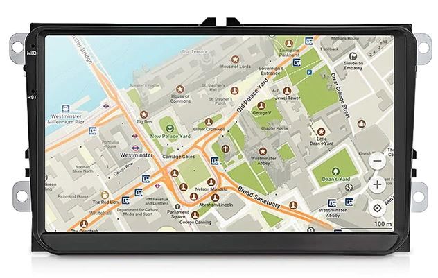 Navigatie Android - 9 inch Seat Leon Altea Toledo-dedicata+rama mare