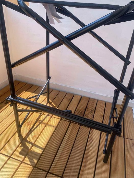 Висок сгъваем стол / гримьорски стол