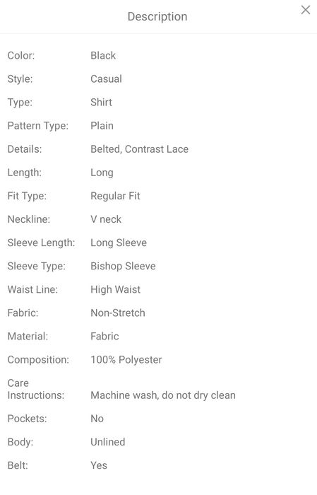 Salopeta SHEIN marimea L negru