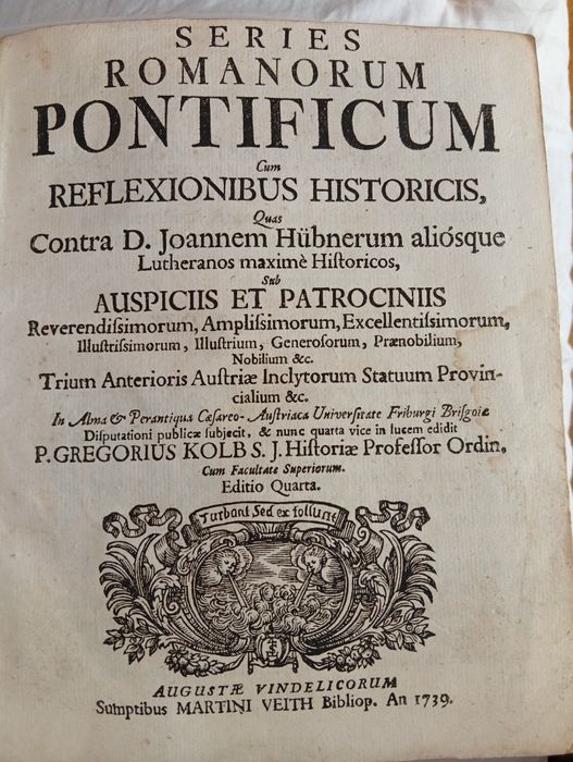 Carte veche din 1739
