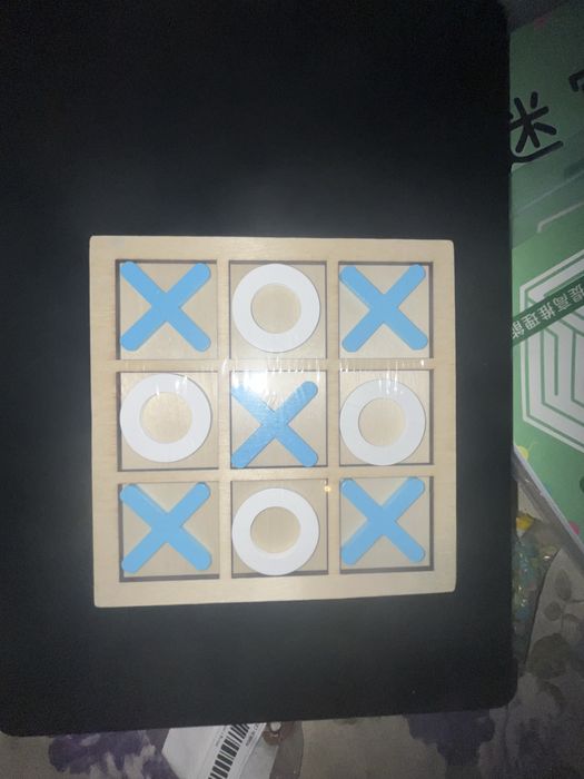 Joc lemn x si 0 si caiet cu labirint