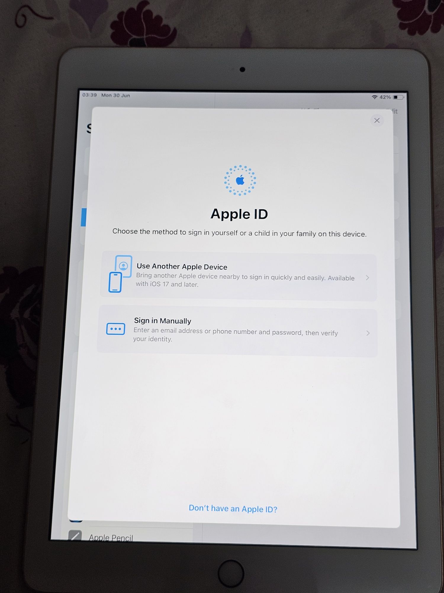 Ipad 6th gen 128gb