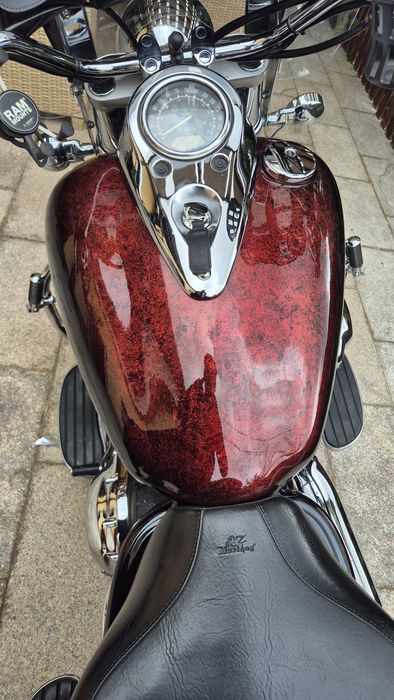Kawasaki vn2000 din 2007-Rosu Custom