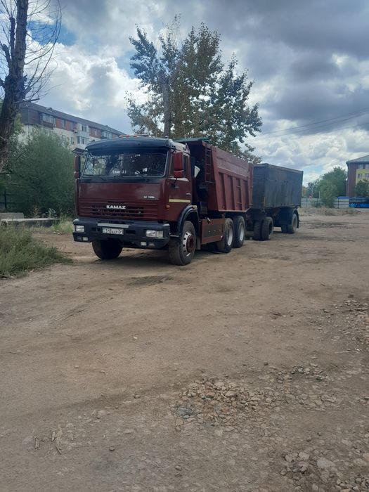 Услуги Камаз с прицепом перевозка зерна