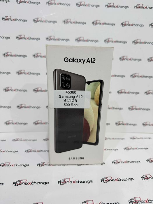 Samsung A12 Black 64/4GB Sigilat