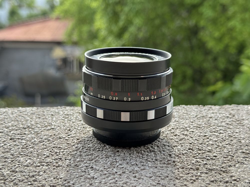 Obiectiv Vintage 29mm f2.8 zebra montura M42 / Canon EF