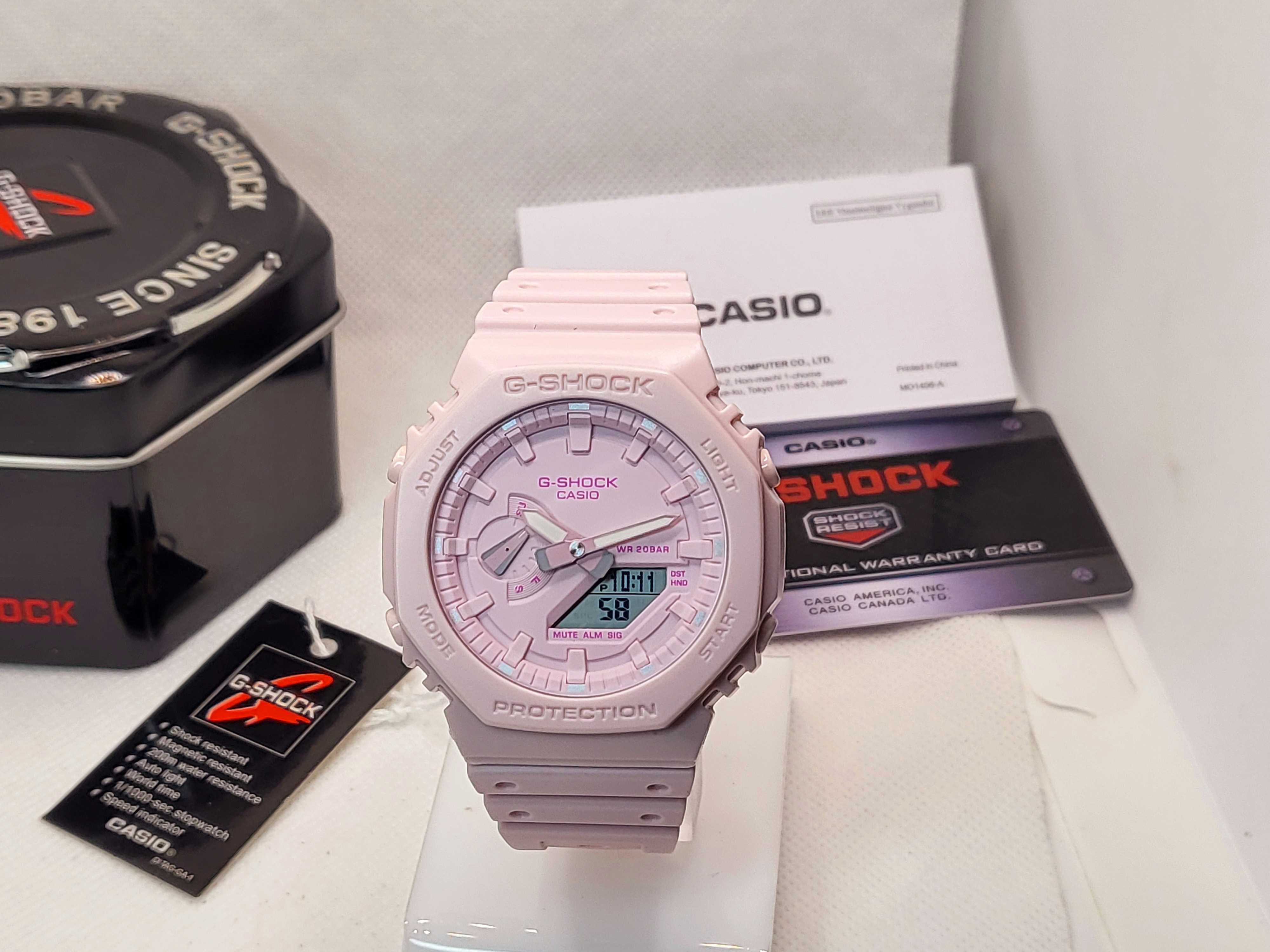 Ceas Casio g shock GA 2100 NEON PINK Nou, 2 ANI Garantie 2 ani