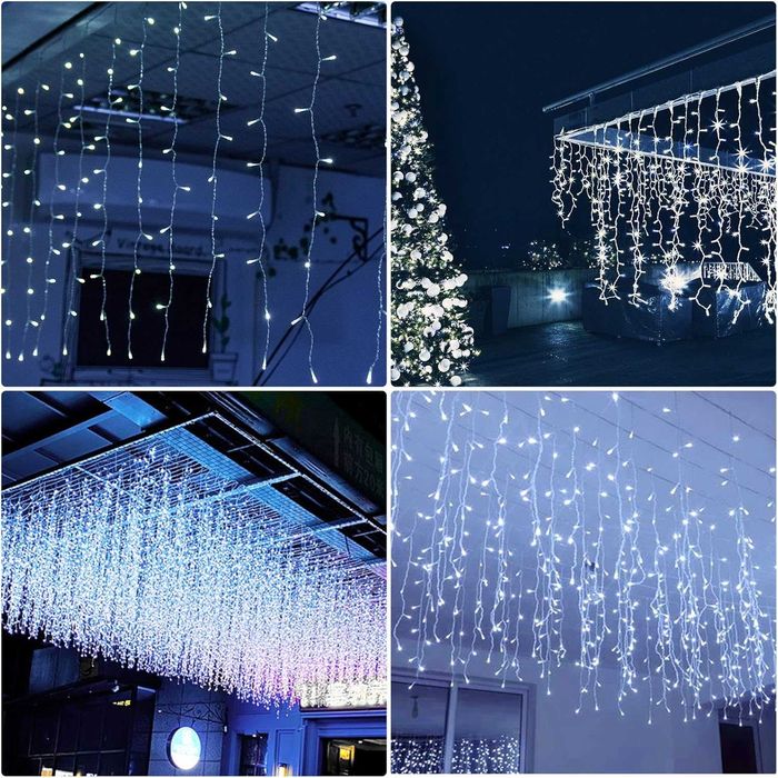 Instalatie Perdea FLASH 8x1m brate egale alb cald alb rece albastru mu