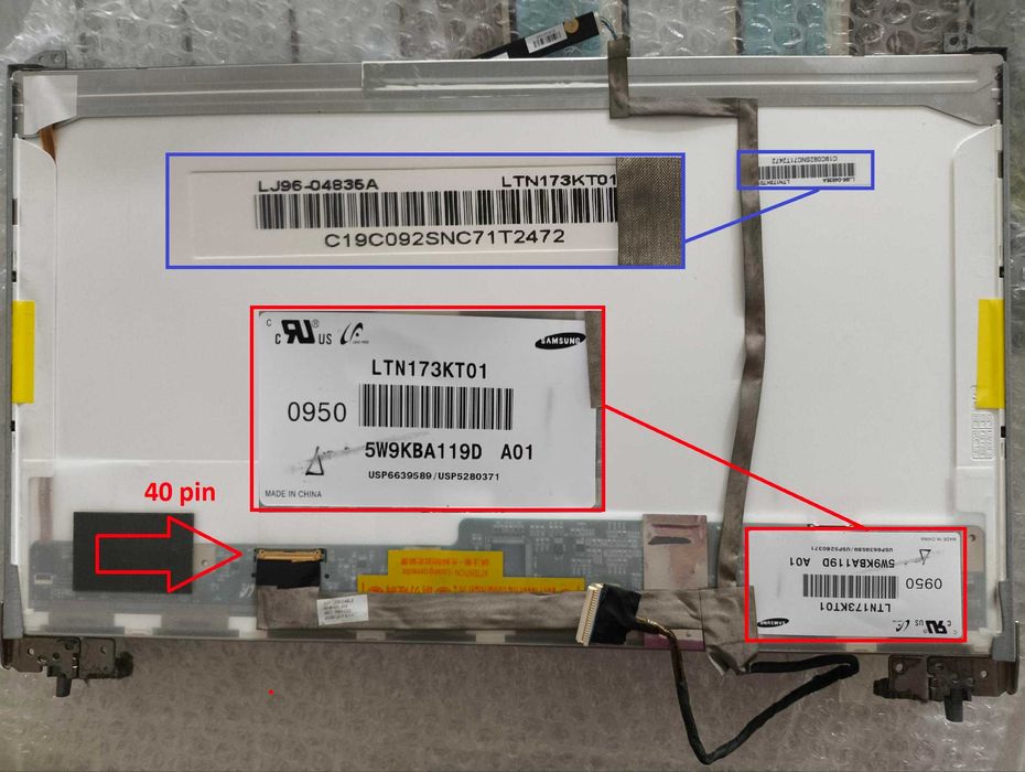Панел за лаптоп Samsung LTN173KT01-A01