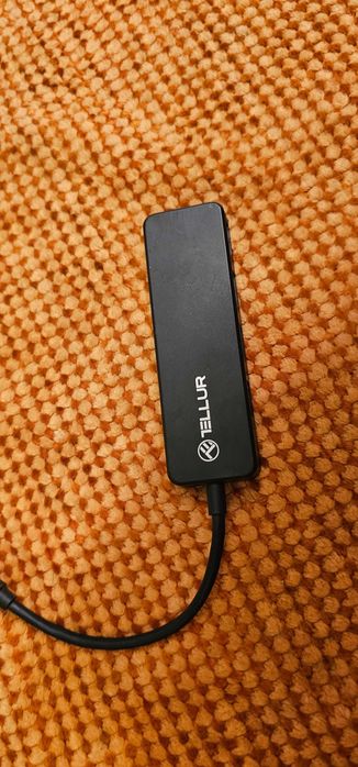 Hub Type C Tellur cu 4 porturi USB 3 0 Negru