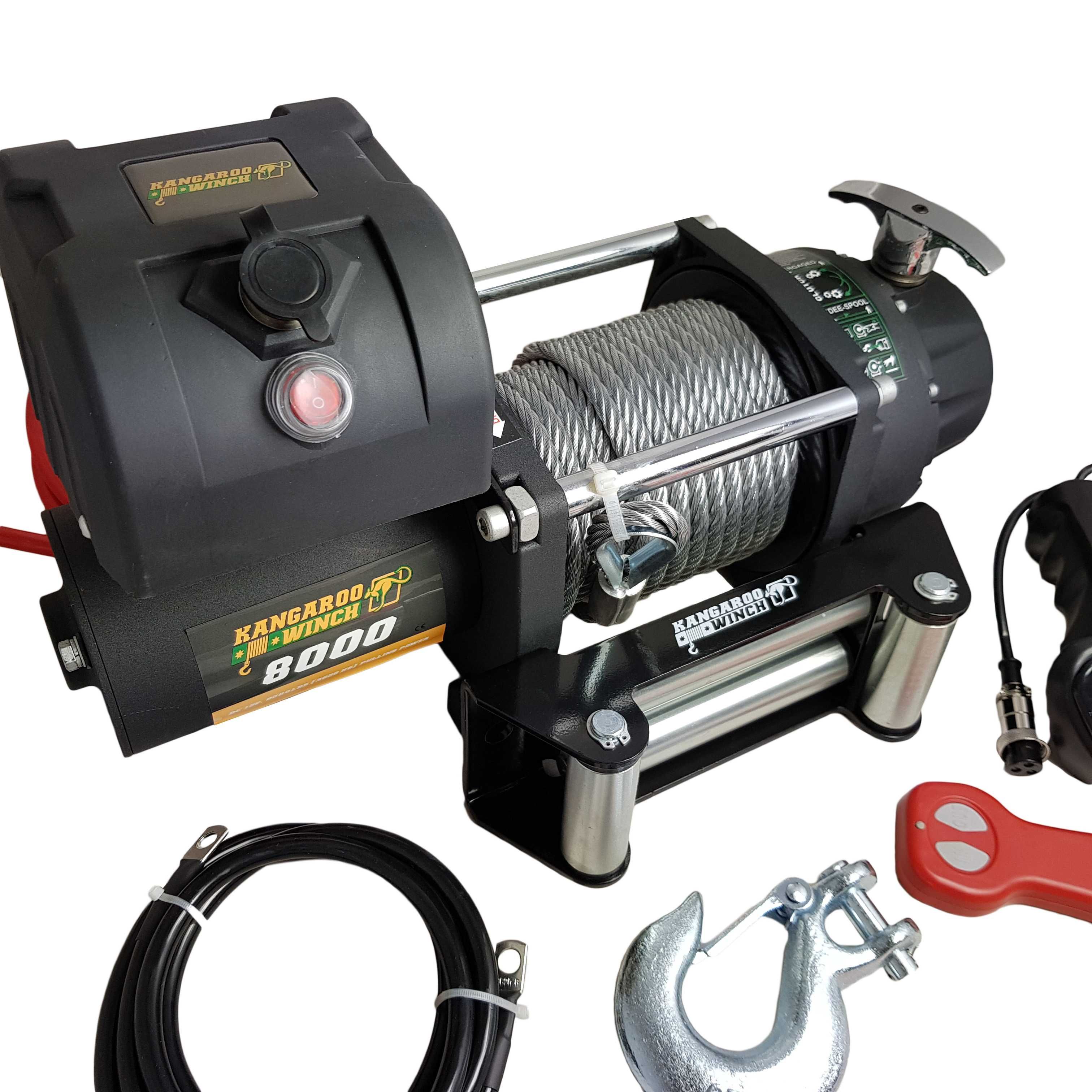 Лебедка 8000lb (3629kg) KangarooWinch K8000 Compact 12V