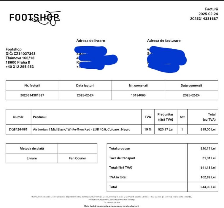 Air Jordan 1 Mid, marime 40.5