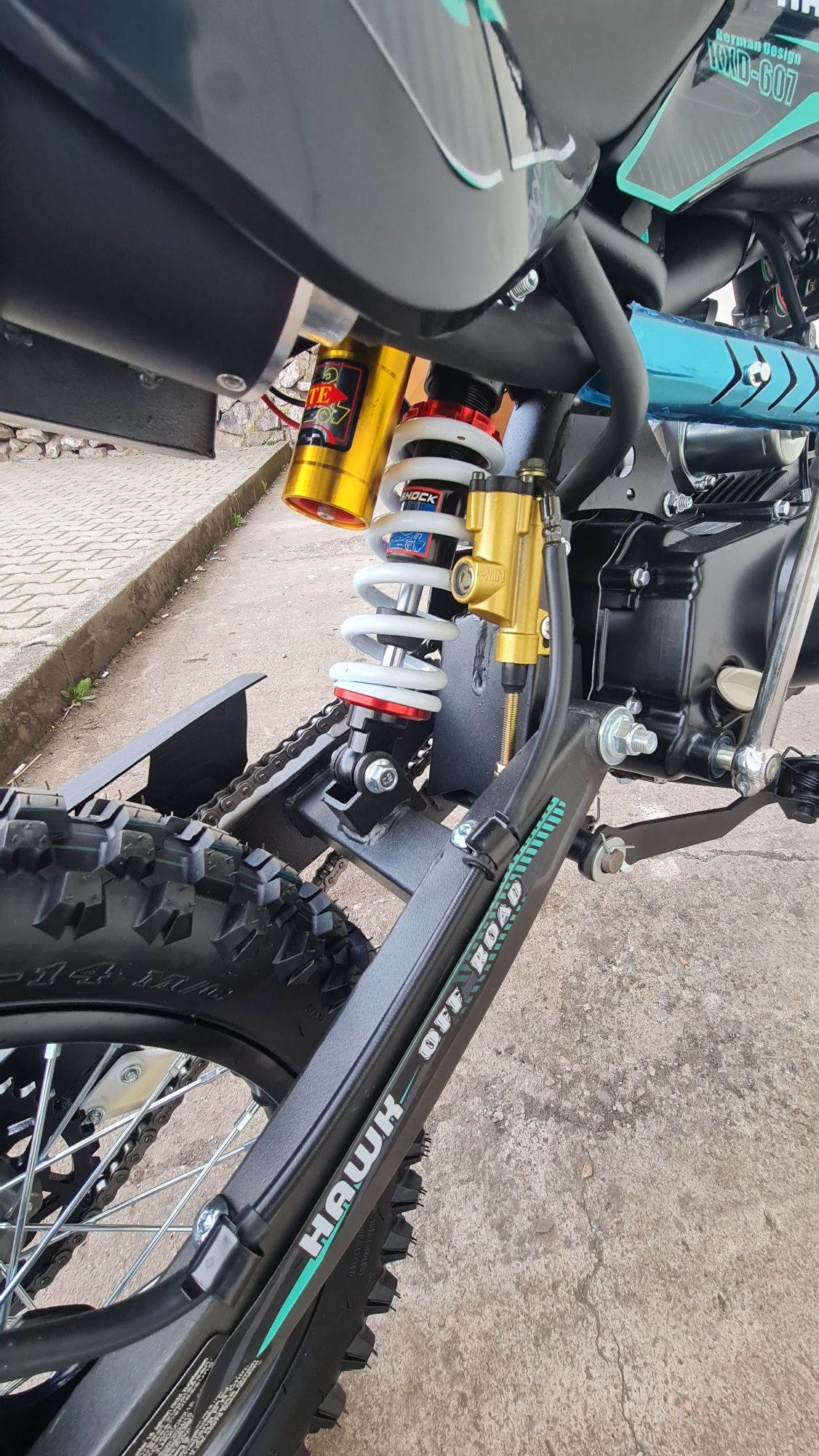Cross Motocross Enduro KXD PRO Germany Hawk 125cc E-start