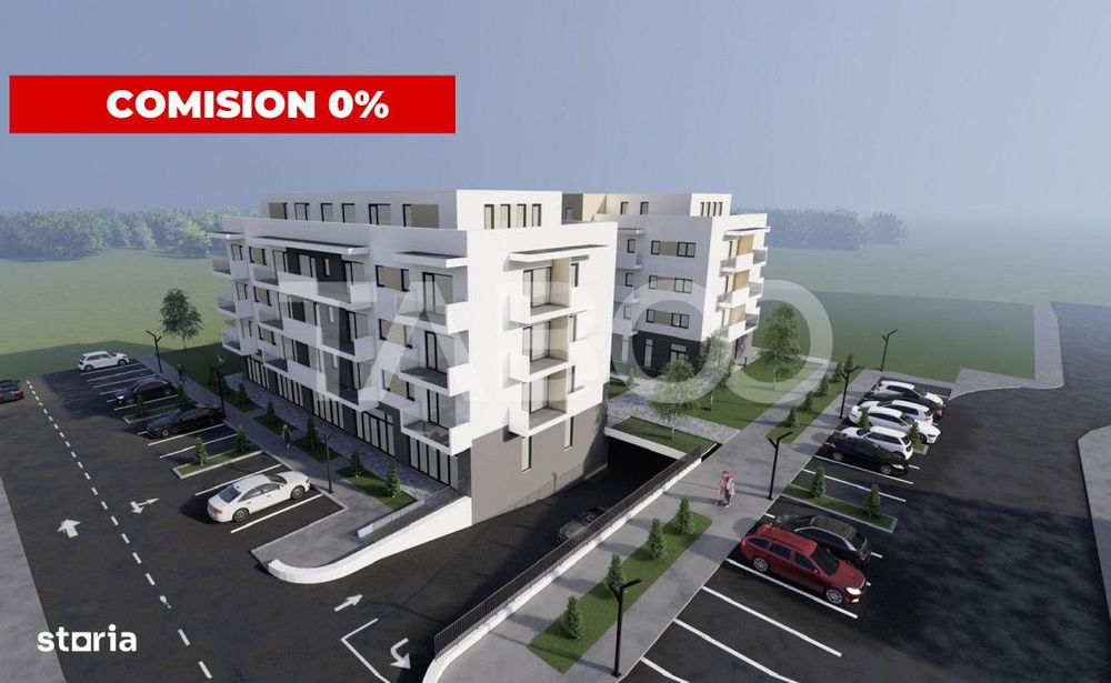 Apartament 69 mpu 3 camere 2 bai balcon 17 mp zona Terezian Sibiu