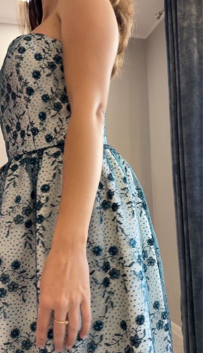 Rochie Elegantă din Tul Brodat , Model Unicat