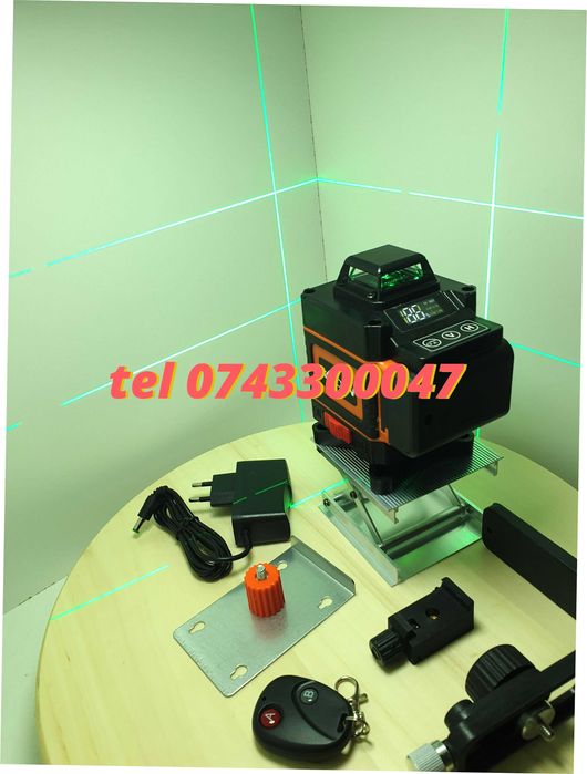Reducere Auto Nivela Fascicul Verde  4d 16 Linii 30m Cu Detector Mie