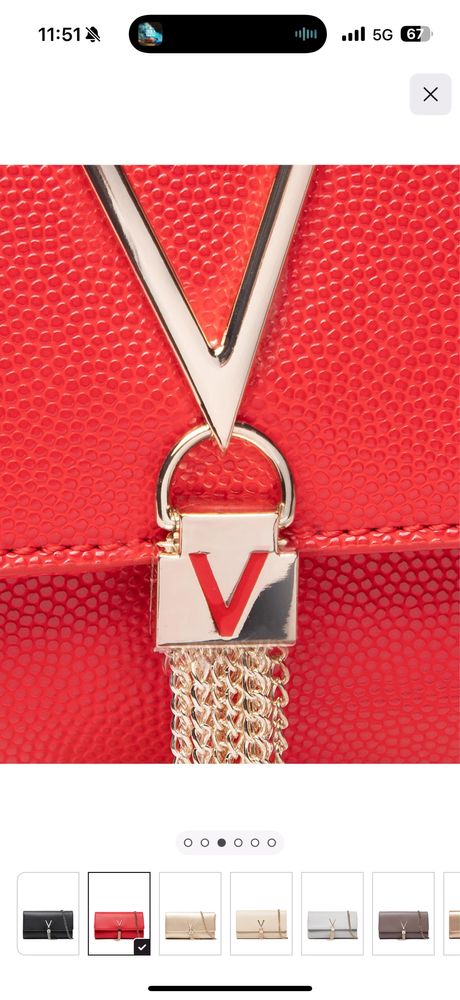 Чанта Valentino в червено