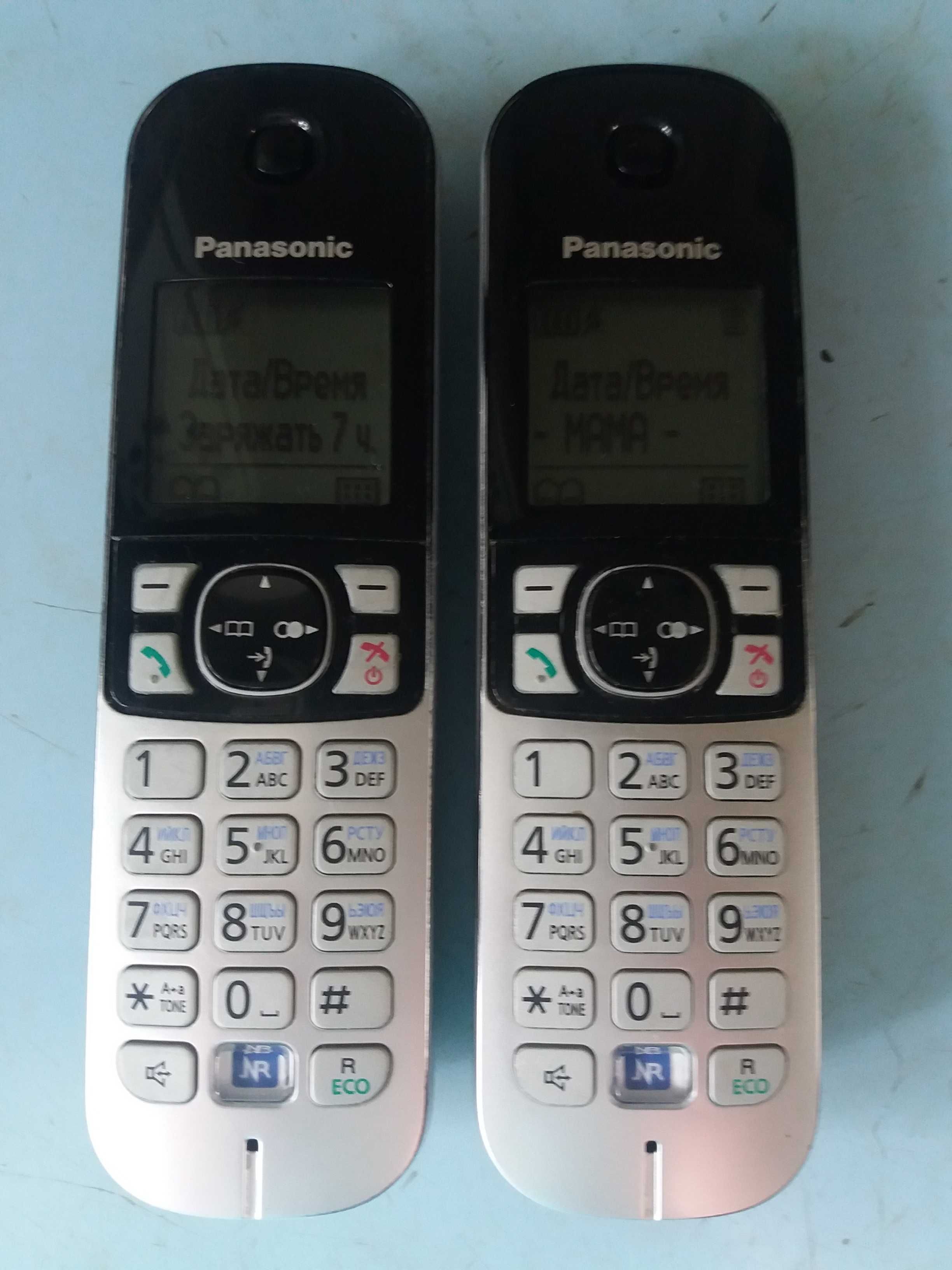 Радиотелефон Панасоник Panasonic, две трубки, автоответчик, Б/У