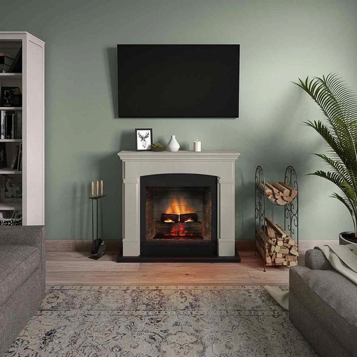 Helmi Light Beige semineu electric PowerFlame 2