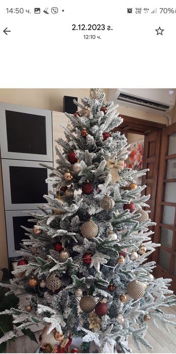 Елха 180см, със сняг