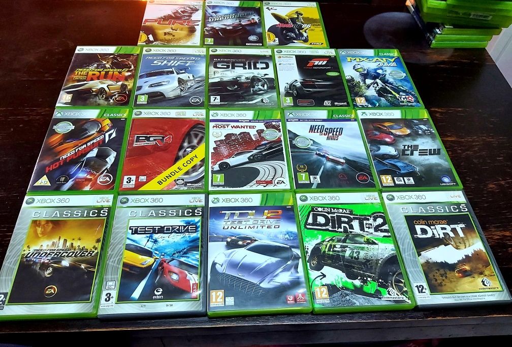 Nfs M Wanted Rivals Hot Pursuit Forza M TDU Moto gp Pure Crew Xbox 360