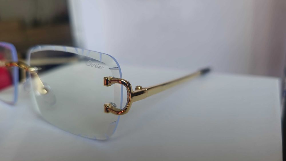 Ochelari de soare CARTIER Diamond Cut Lenses Transparent