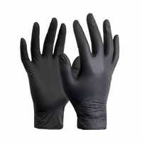 Нитрилни ръкавици за еднократна употреба 100бр L'' и XL черни