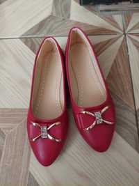 Pantofi casual Syfayf rosii cu stasuri