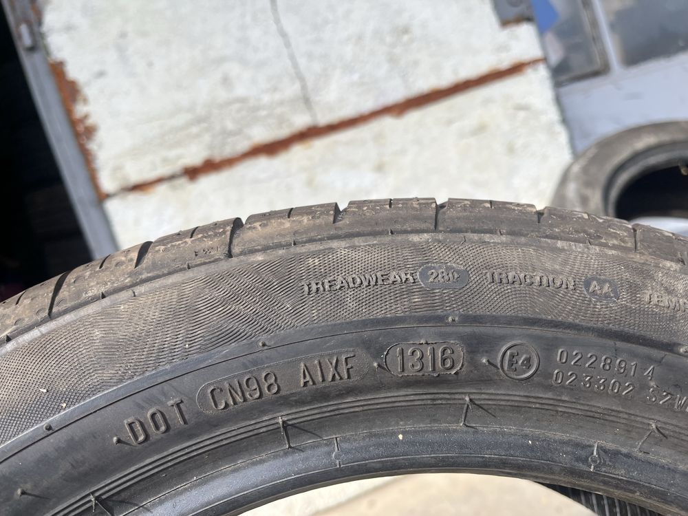 4 бр. летни гуми 185/55/16 Continental 7 mm DOT 1316