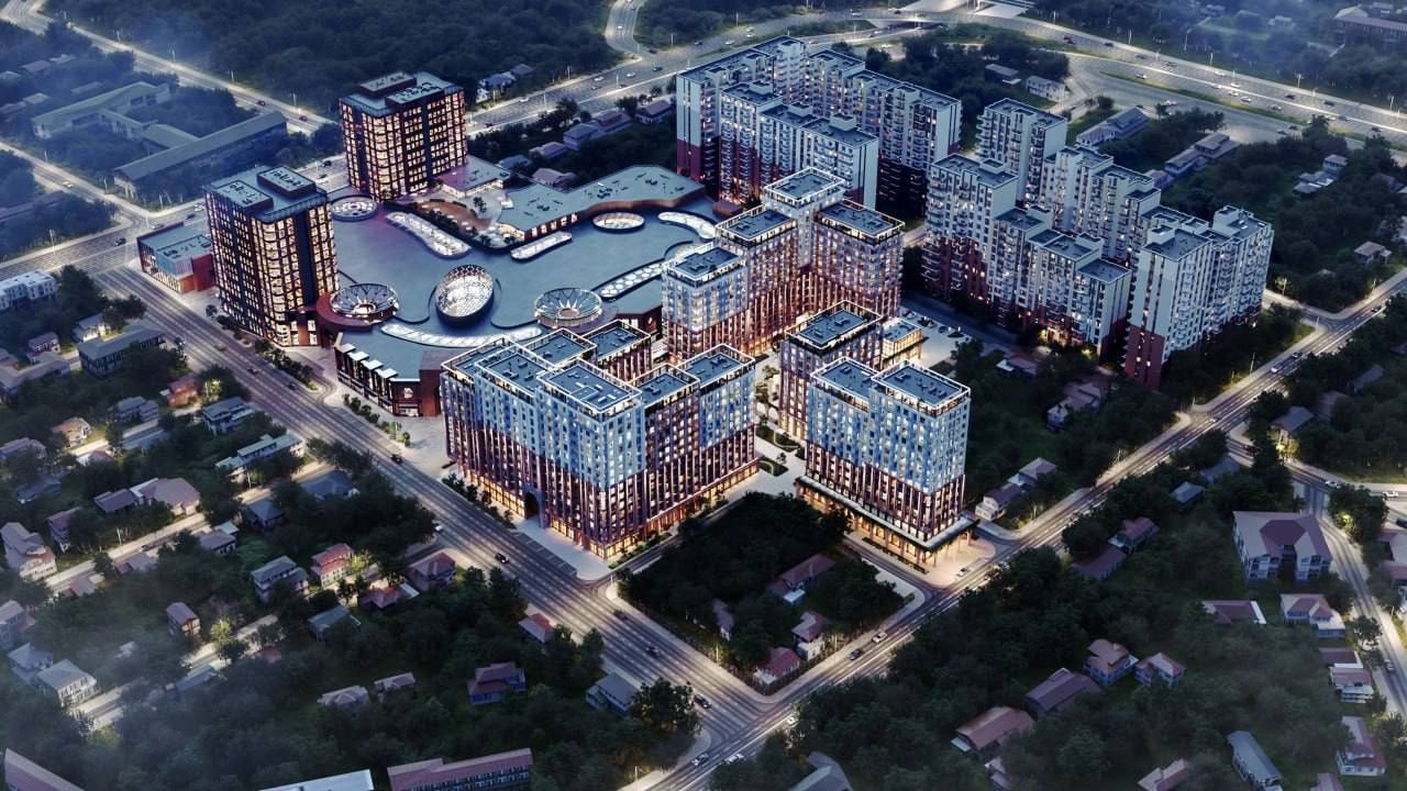 Новомосковская ЖК" Узмахал" 1 комнатная коробка
