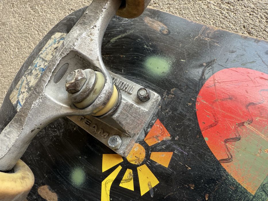 Skateboard Black label vintage Team Thunder profesional placa Globe