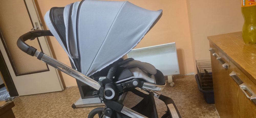 бебешка количка Chipolino Elite 3 в 1 - зимен кош, летен кош и кошче з