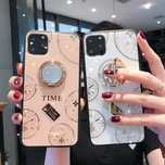 Husa pietricele cu inel " Clock " pentru  Iphone 11 ; 11 Pro ; 11 Pro