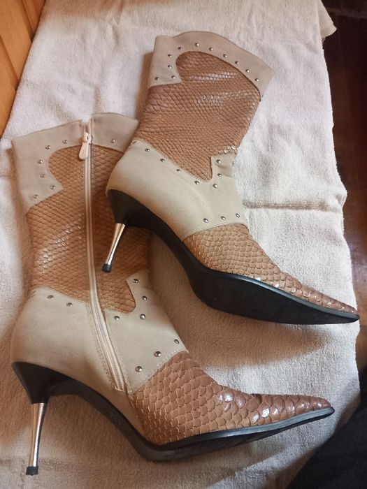 Cizme dama din piele